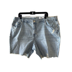 Style & Co High Rise Denim Bermuda Shorts Size 20W